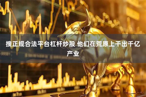 搜正规合法平台杠杆炒股 他们在荒原上干出千亿产业